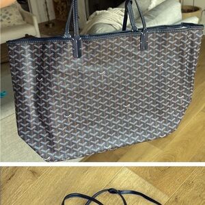 Navy Blue GM Tote Bag
